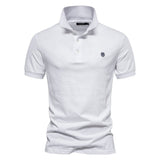 James | Zeitloses, schmal geschnittenes Herren-Poloshirt – Weiß