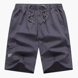 Lässige, sportliche Herren-Shorts mit Cargotasche und modernem Look – Dunkelgrau