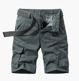 Lässige Herren-Shorts mit praktischen Taschen für den täglichen Gebrauch – Grau