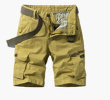 Lässige Herren-Shorts mit praktischen Taschen für den täglichen Gebrauch – Senfgelb