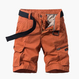 Lässige Herren-Shorts mit praktischen Taschen für den täglichen Gebrauch – Orange