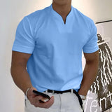 Heinrich | Herren Poloshirt Kurzarm – Hellblau