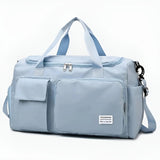 Große Wasserdichte Reisetasche – Sport- & Wochenendtasche für Damen und Herren – Himmelblau