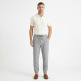 Herren Hose mit elastischem Bund und Kordelzug – Grau