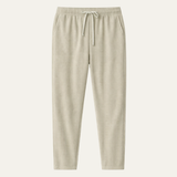 Herren Hose mit elastischem Bund und Kordelzug sowie geradem Bein – Beige