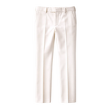 Herren Hose mit geradem Bein, Falten und Gürtelschlaufen – Beige