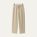 Herren-Hose mit geradem Bein und Kordelzug – Khaki