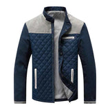 Herren Jacke mit Stehkragen und Druckknopfverschluss – Grau