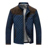 Herren Jacke mit Stehkragen und Druckknopfverschluss – Braun