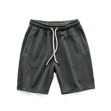 Herren Jersey-Shorts mit Kordelzug und elastischem Bund – Grau