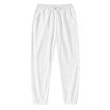 Herren-Jogginghose mit Kordelzug und elastischen Bündchen – Weiß