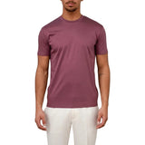 Herren Kurzarm T Shirt mit Rundhalsausschnitt – Rosa