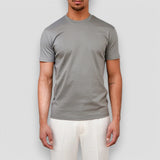 Herren Kurzarm T Shirt mit Rundhalsausschnitt – Grau