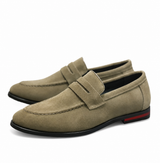 Herren Loafers mit Penny Riemen und Mokassin Naht – Braun