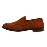 Herren Loafers mit Penny Riemen und Mokassin Naht – Schokobraun