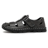 Herren offene Zehen Slide-Sandalen mit einteiligem Riemen im oberen Bereich – Dunkelgrau