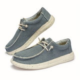 Herren Schnürschuhe mit strukturierter Oberfläche und kontrastierender Sohle – Blau