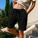 Herren Shorts mit Kordelzugbund und Seitentaschen – Schwarz
