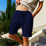 Herren Shorts mit Kordelzugbund und Seitentaschen – Marineblau