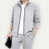 Herren Strickjacke & Hose im modischen Set - Maik – Grau
