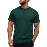 Herren-T-Shirt mit Rundhalsausschnitt und kurzen Ärmeln – Grün