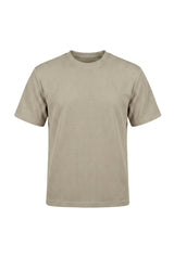 Herren-T-Shirt mit Waffelstruktur und Rundhalsausschnitt – Beige