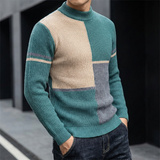 Alex - Softtouch-Pullover – Grau-Grün