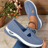 Haniya – Atmungsaktive Slip-On Turnschuh Aus Strick – Blau