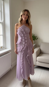 Adeline™ | Anmutiges und Luftiges Kleid – Lila