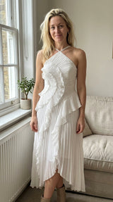 Adeline™ | Elegantes, luftiges Maxikleid – Weiß