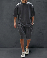 Mason Entspanntes 2-Teiliges Outfit – Dunkelgrau