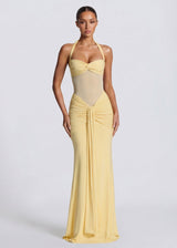 MODA | Siren Sanduhrkleid – Hellgelb