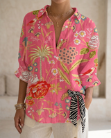 Rosalie™ | Floral Garden Top – Pink Garten