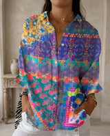 Rosalie™ | Floral Garden Top – Lila Patchwork