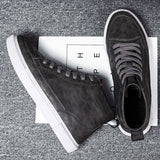 Bequeme Herren Lederschuhe – Schwarz