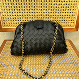Elegante vegane Leder-Clutch – Stilvolle Abendtasche – Schwarz