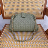 Elegante vegane Leder-Clutch – Stilvolle Abendtasche – Grün