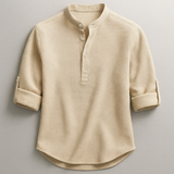 Elegantes Baumwollhemd – Khaki
