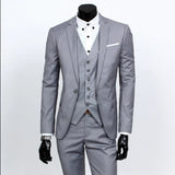 Herren Elegante Hochzeitsgast Anzug | 3-Teilig – Grau