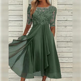 Lieselotte | Damen Festliches Abendkleid Hochzeitsgesellschaft – Festkleid Hochzeit 2026 – Grün