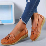 Käthe | Damen Leder Loafer Fußgewölbestütze – Leder Loafer Stützend Komfort 2026 – Orange