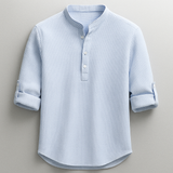 Elegantes Baumwollhemd – Blau