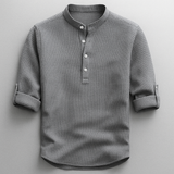 Fin | Herren Elegantes Hemd – Stilvolles Herrenhemd Elegant – Grau