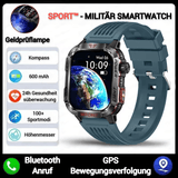 SPORT™ - MILITÄR SMARTWATCH – Blaues Silikonarmband