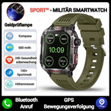 SPORT™ - MILITÄR SMARTWATCH – Grünes Silikonarmband