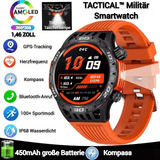 TACTICAL™ Militär Smartwatch – Oranges Silikon