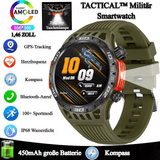 TACTICAL™ Militär Smartwatch – Grünes Silikon
