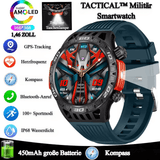 TACTICAL™ Militär Smartwatch – Blaues Silikon