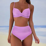 Ivana | Bikini mit Hoher Taille – Helle Paare