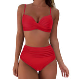 Ivana | Bikini mit Hoher Taille – Rot